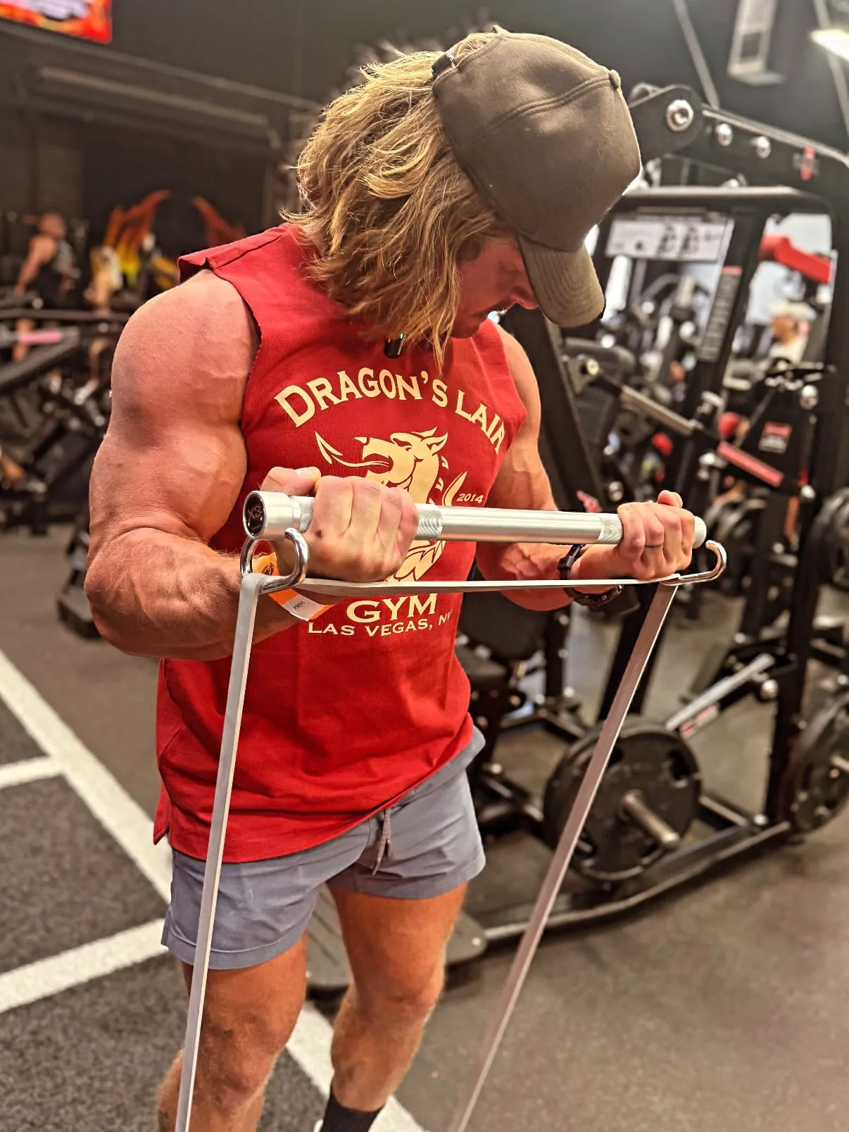 Dan Wilde training in the gym
